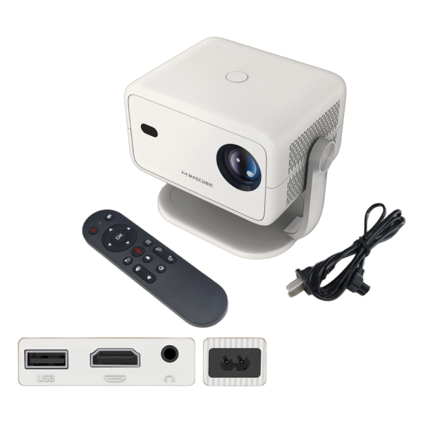Nativo magnético 1080P 650ANSI 4K Android 11 L018 360 ° Projetor com mouse automático Keystone Focus Air Mouse Wifi6 BT5.2 portátil ao ar livre - Imagem 3