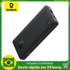 PowerBank Baseus Turbo Airpow Lite 10000mah 15w Carregamento Simultaneo Compativel com iPhone e Androids Carregador Portátil