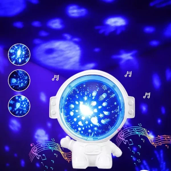 Mini Astronauta Galaxy Projetor Noite Luz Quarto Luminaria Criancas Usb Ws-8805 - Imagem 3