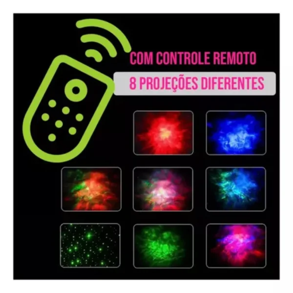 PROJETOR ASTRONAUTA PLANETAS E ESTRELA LUMINÁRIA CRIANÇA INFANTIL LUATEK - Imagem 5