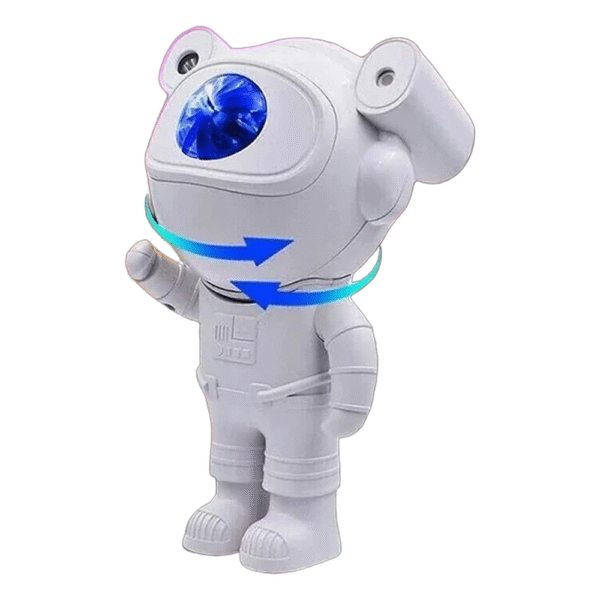 Projetor De Luz Astronauta Bluetooth Controle Remoto Nebulosa Estrelas Luzes Coloridas Quarto Sala Atmosfera Relaxante Versátil - Imagem 2