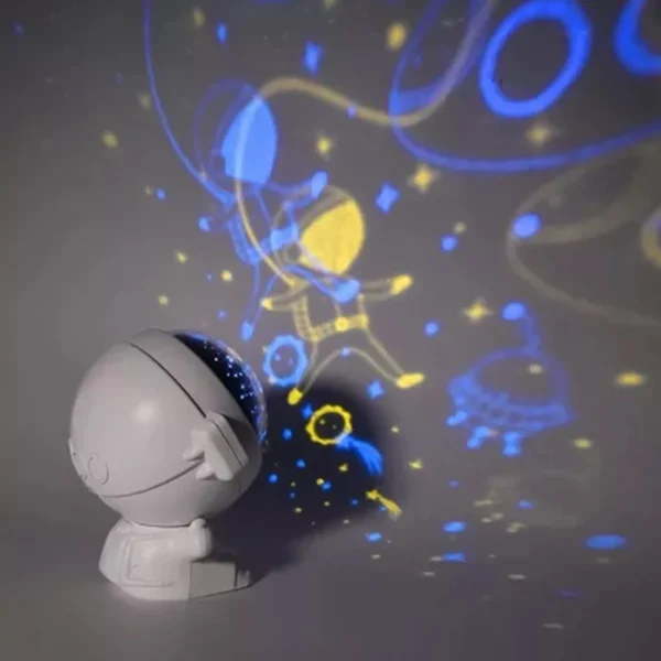 Mini Astronauta Galaxy Projetor Noite Luz Quarto Luminaria Criancas Usb Ws-8805 - Imagem 4