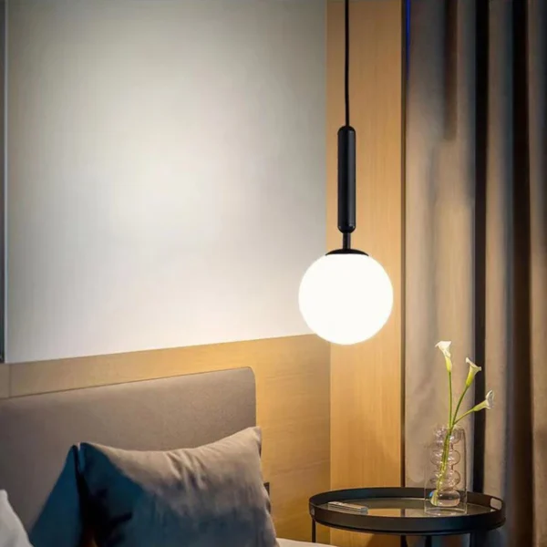 Nordic criativo de vidro sala estar pendurado lâmpada quarto principal simples sala jantar luzes pingente cabeceira quarto pequeno lustre - Imagem 3