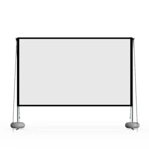 Tela de projetor portátil de 100 polegadas com suporte Tela de projeção de vídeo para filmes de 100 polegadas em tecido 16:9 4K 3D HD Cortina externa