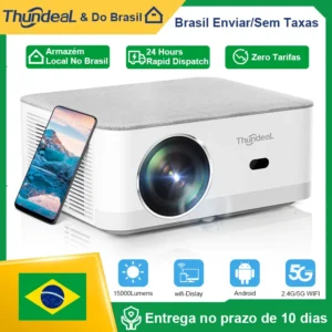 Thundeal td92 pro projetor 4k 1080p android wifi led projetor td92pro portátil ao ar livre videogame cinema em casa beamer