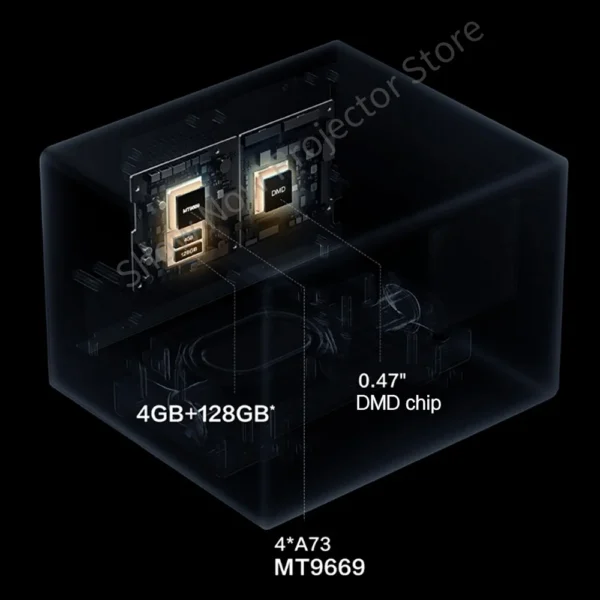 Vidda 4K projetor laser de três cores TV HDR 3840x2160 Projetor de vídeo para cinema em casa - Imagem 5