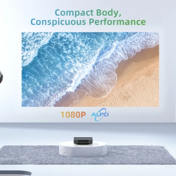 Venda Quente Projetor Laser Portátil Fengmi Formovie S5 ALPD 1100 ANSI Lumens 1080P Full HD Correção Automática MEMC 2+16GB Android TV Home Theater Mini Cinema Frete Grátis e Sem Impostos - Imagem 6