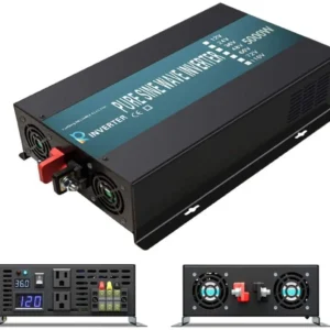 5000W 12V 24V DC para 110V 220V AC Inversor de onda senoidal pura para fora da rede Home Power Bank Painéis solares de carro