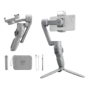 Do brasil sem taxa Zhiyun SMOOTH Q3 suporte estabilizador portátil para celular, tripé, 3 eixos, compatível com iphone e android, oficial
