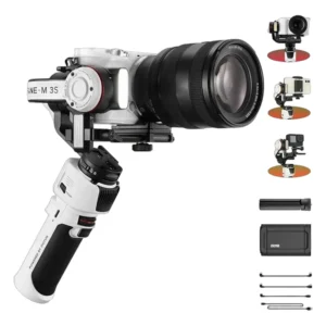Zhiyun guindaste m3s estabilizador gimbal de câmera portátil de 3 eixos controle de obturador bluetooth para câmeras sony canon nikon telefone