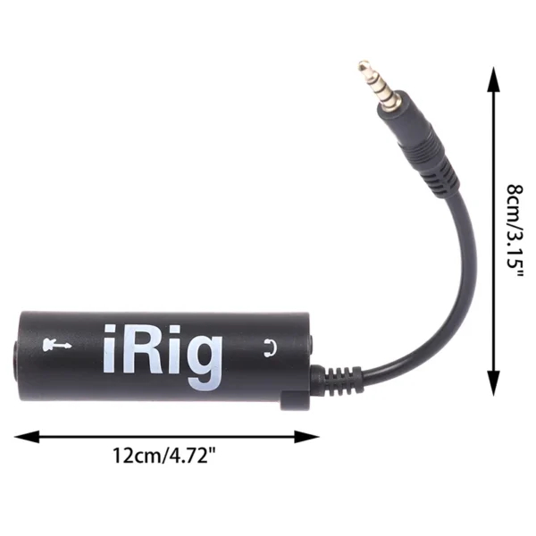 Irig efeitos de guitarra substituir guitarras com novo telefone móvel conversores de interface de guitarra telefone guitarra interface de áudio afinador de guitarra - Imagem 6