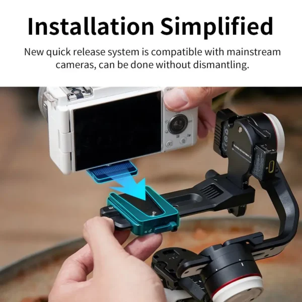 Zhiyun guindaste m3s estabilizador gimbal de câmera portátil de 3 eixos controle de obturador bluetooth para câmeras sony canon nikon telefone - Imagem 3