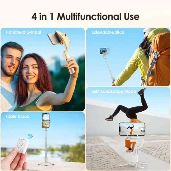 Hohem isconstante q handheld cardan estabilizador telefone selfie vara haste de extensão tripé ajustável com controle remoto para smartphone - Imagem 5